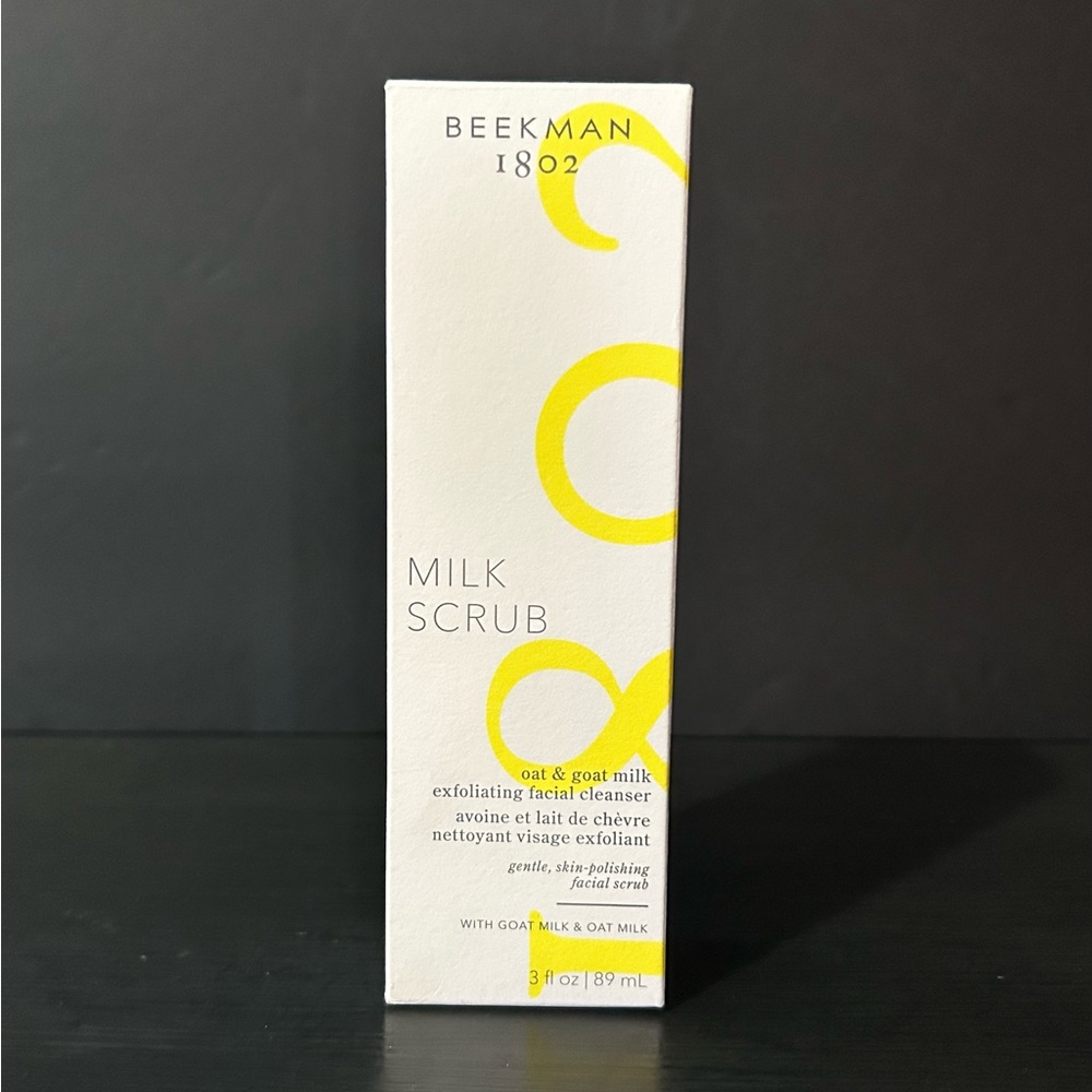 Beekman 1802 Milk Scrub Oat & Goat Milk Exfoliating Facial Cleanser 3 oz NIB